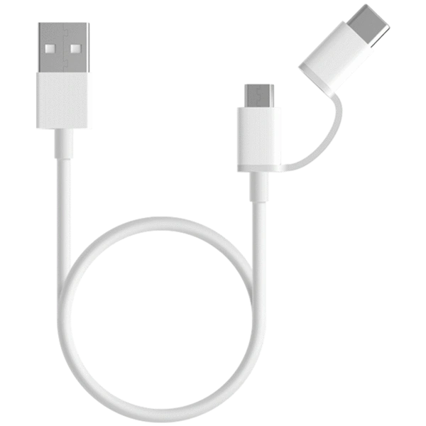 Mi 2 IN 1 USB Cable Micro USB To Type C (30CM)