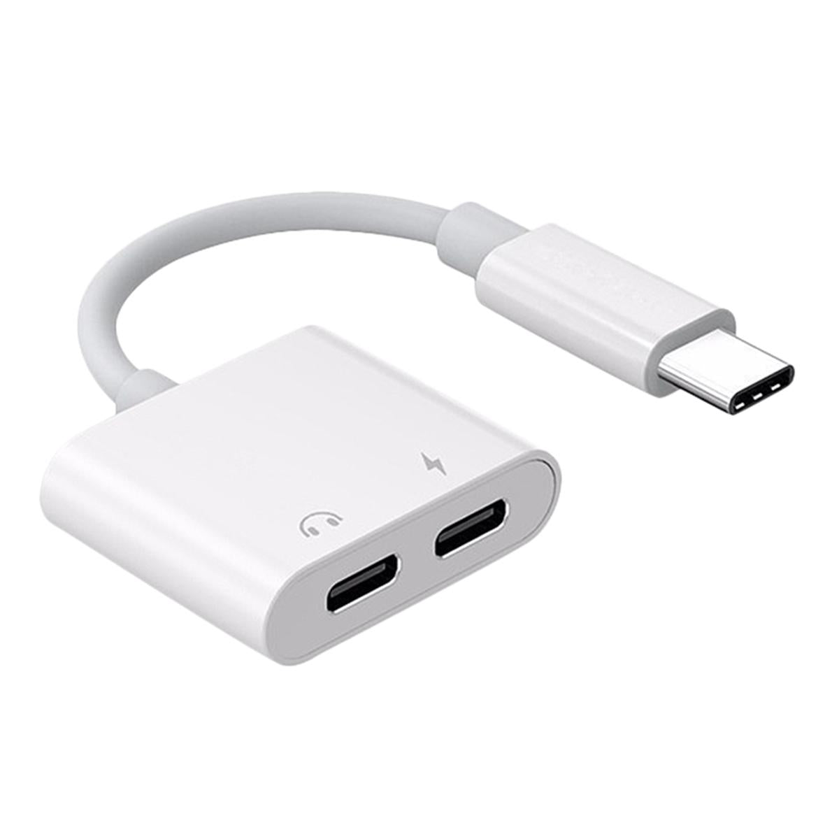 Joyroom 2 in 1 Dual Type C Headphone Adapter USB C