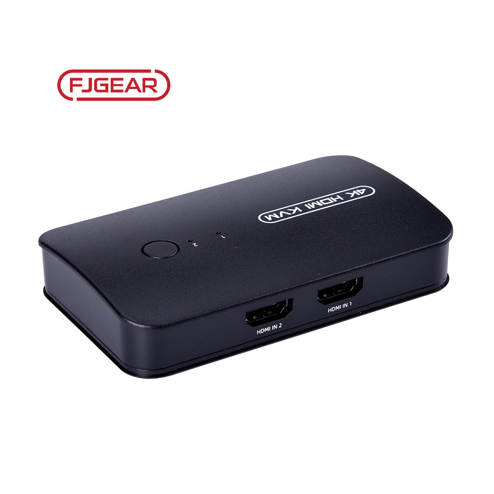Fjgear Hk201 Selector 2 In And 1 Out Plug And Play 2 Port Usb Hdmi Kvm Switch