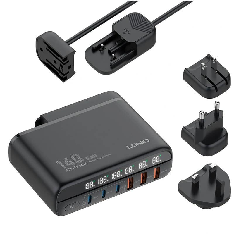 Ldnio 140W GaN Super Fast Desktop Charger A6140C