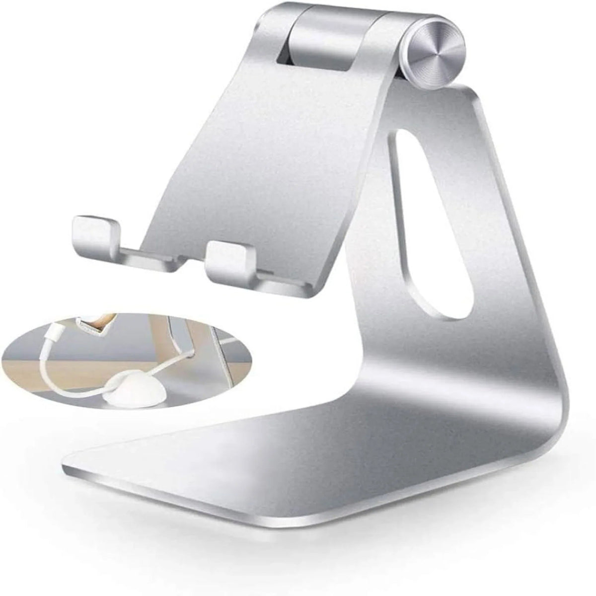 Mobile Mate Aluminium Mobile Phone Stand Holder (Silver) - dynsol