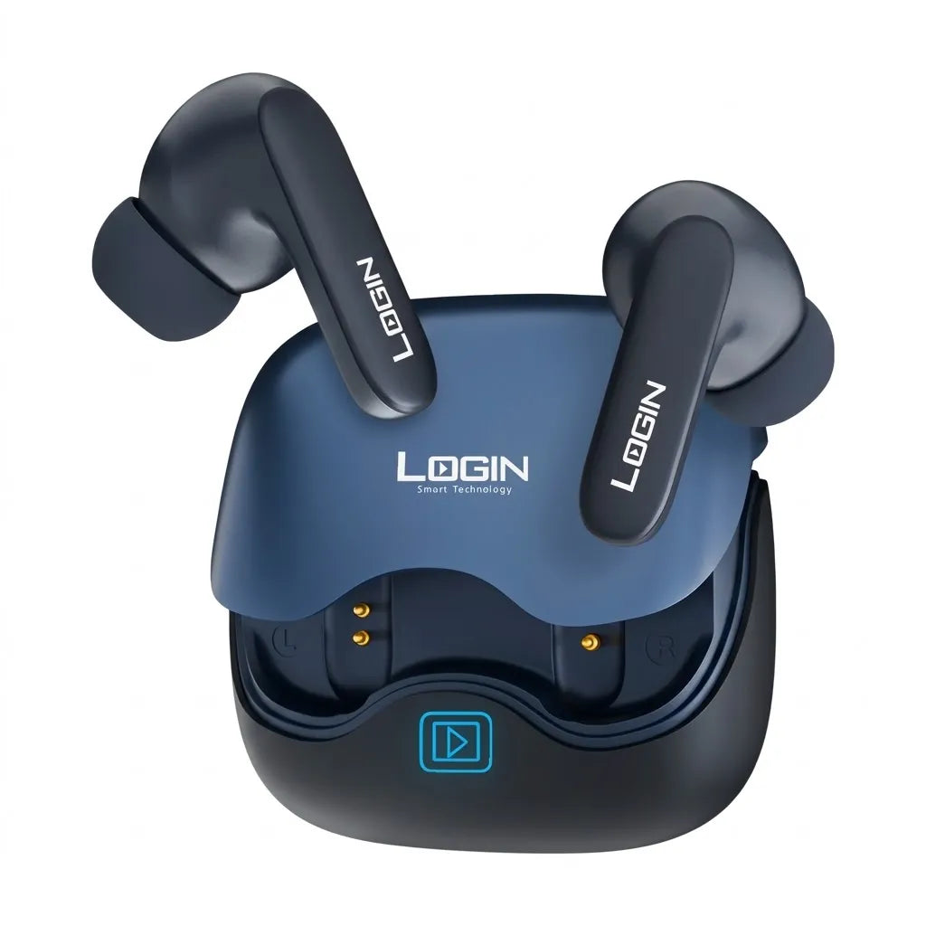Login L-200 Optimus TWS Earbuds with ANC, Four-Mic ENC & Dot LED Display