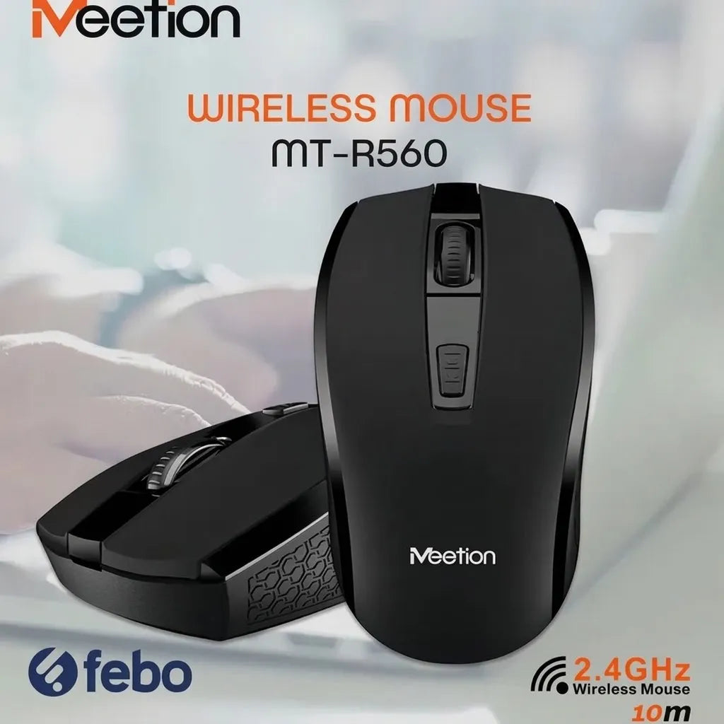 Meetion MT-R560 Wireless Office Mouse with 2.4GHz Link, Compact Shape & Everyday Control
