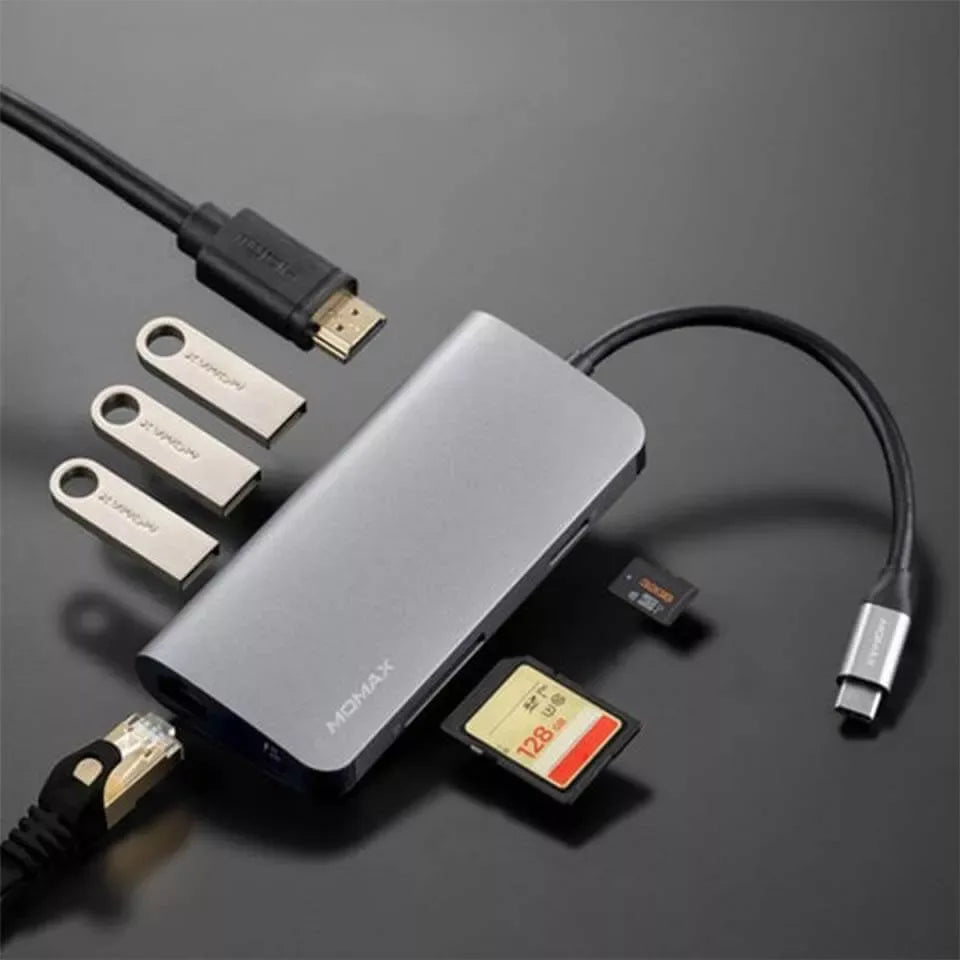 Momax Onelink 8-in-1 USB-C PD HUB - dynsol