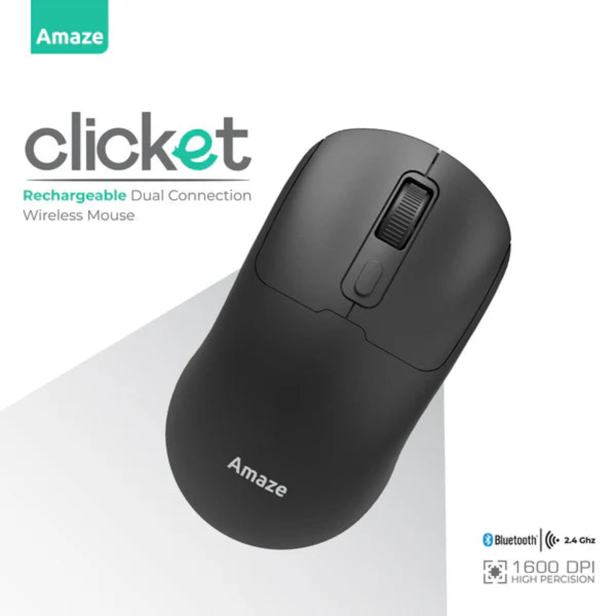 Amaze A712 Clicket Dual Wireless Rechargeable Mouse