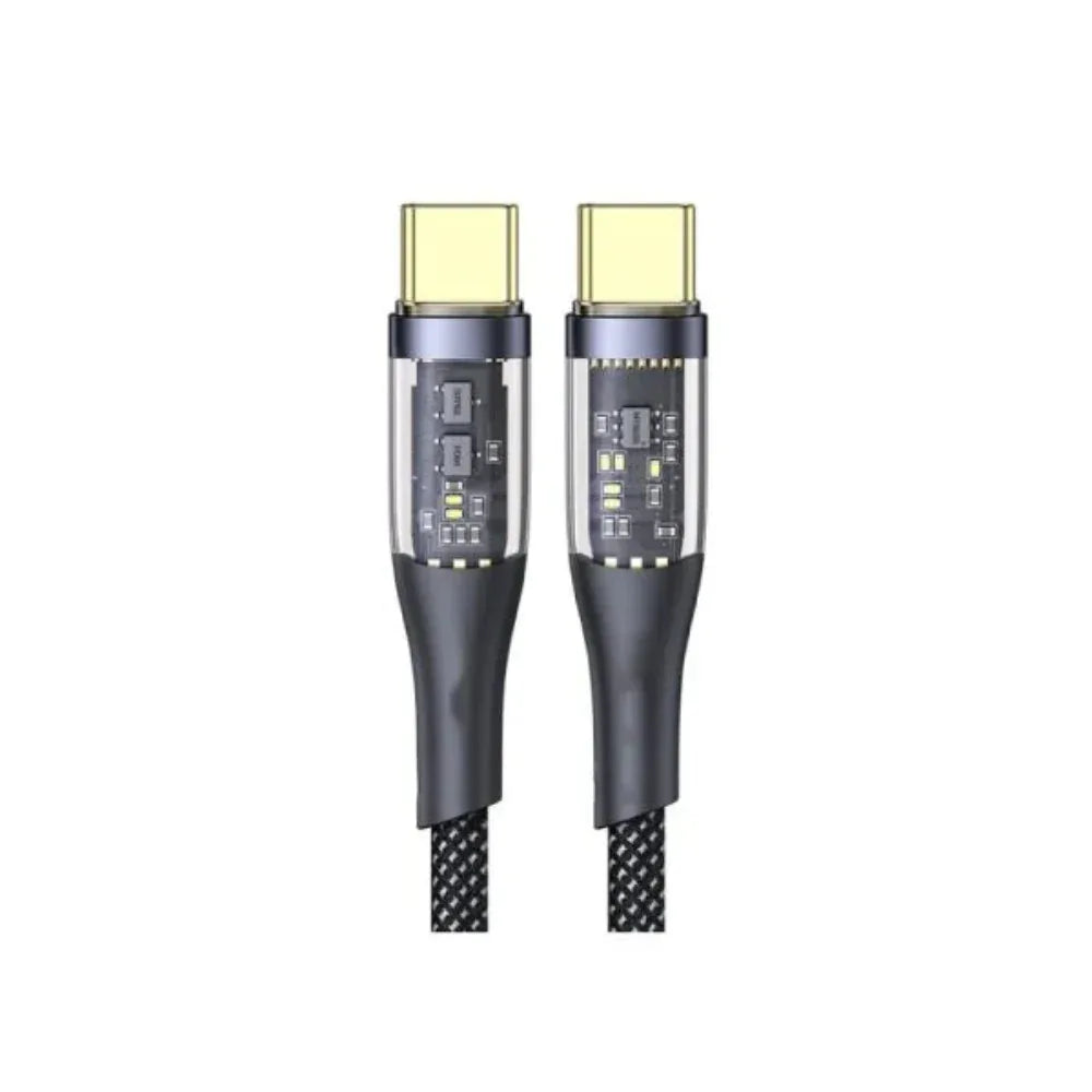 Aspor A153 240W LED Light Type-C to Type-C PD Fast Charging Cable 1.8M – Best Price in Pakistan | dynsol.pk - dynsol