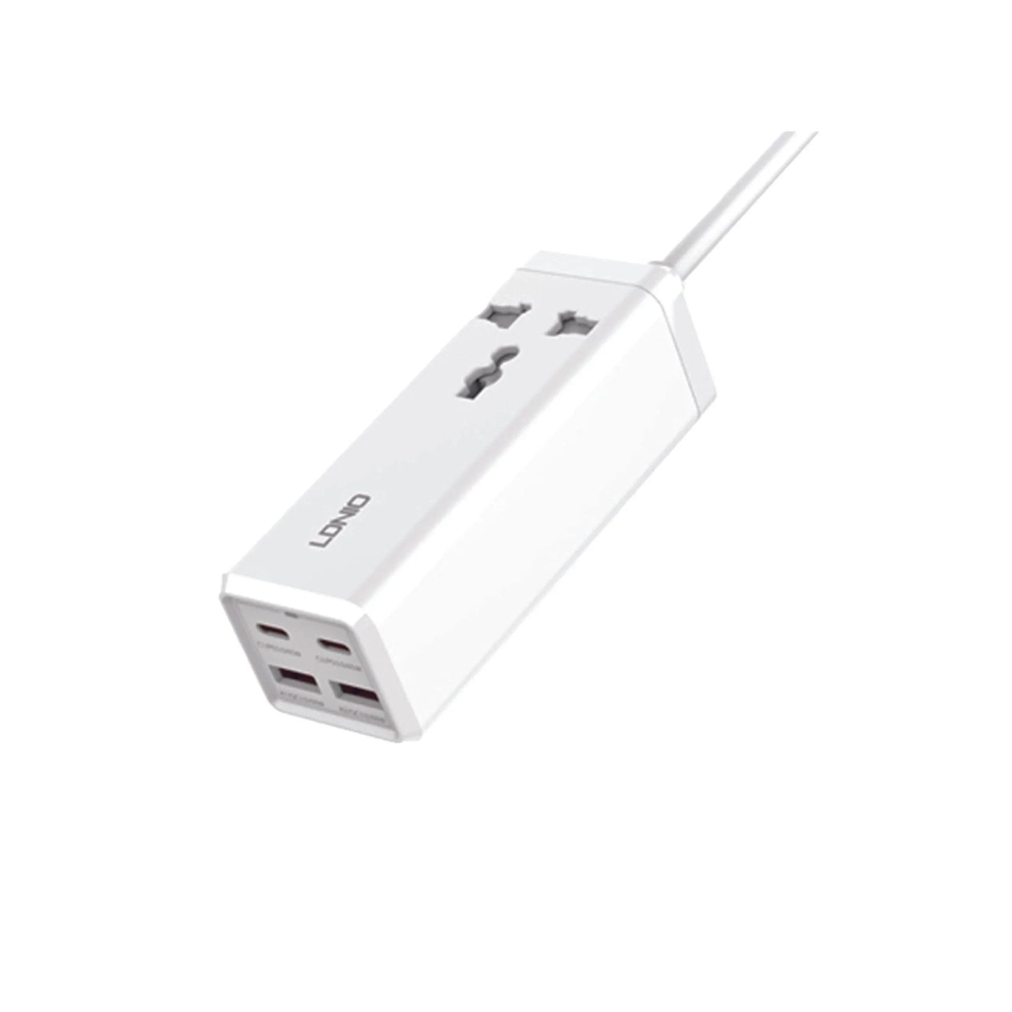 LDNIO SC1418-EU Plug 65W GaN Multifunction Universal Power Adapter - dynsol