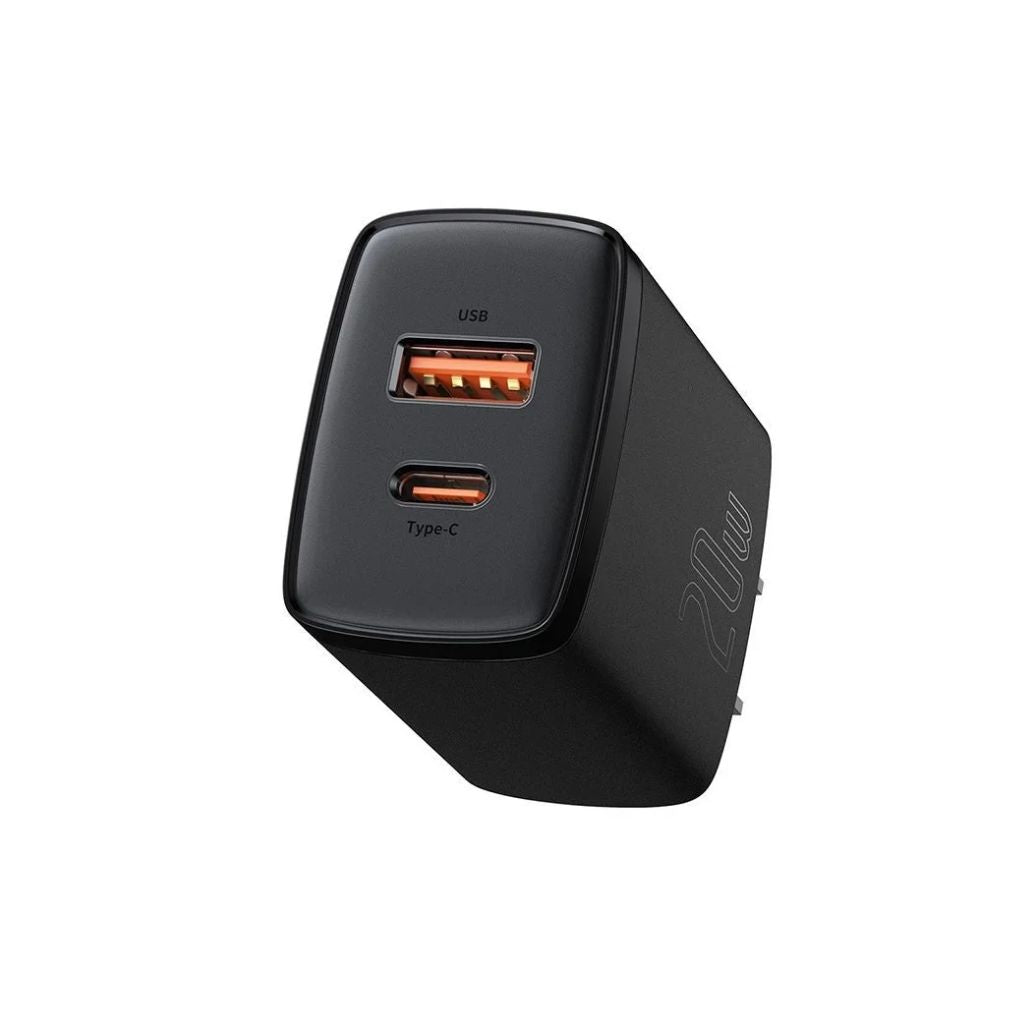 Baseus Compact Quick Charger U+C 20W EU Black