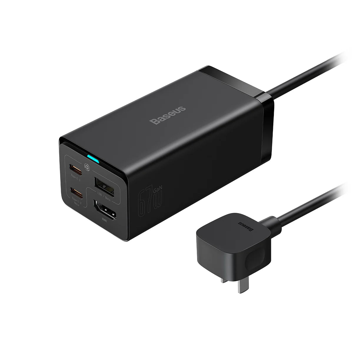Baseus GaN5 Pro Desktop Fast Charger USB + Dual Type C+ HDMI 67W