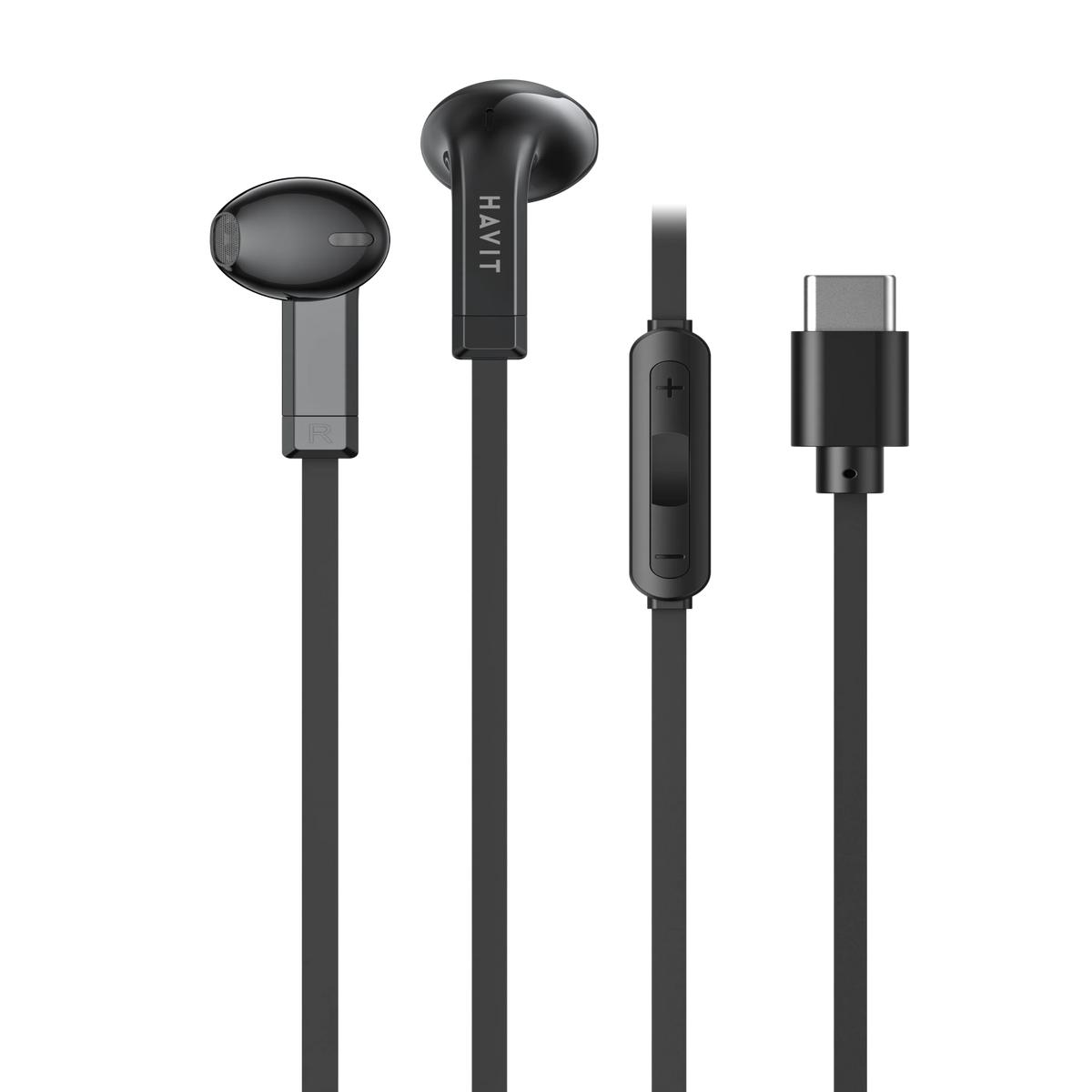 Havit E336C Sport Stereo Metal Bass Wired Earphones Type C