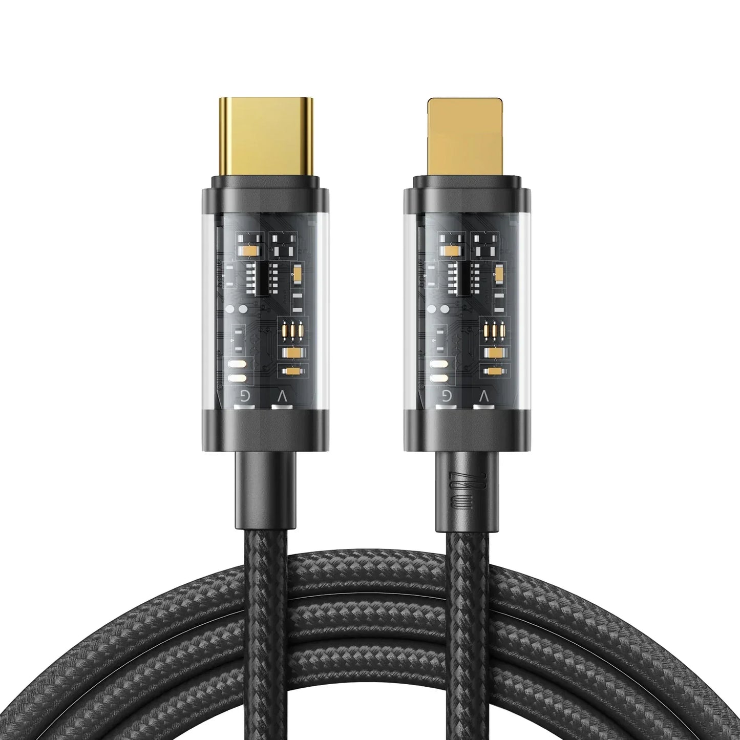 Joyroom S-CL020A12 Type-C to Lightning 20W Data Cable 1.2M Transparent Nylon – Best Price in Pakistan | dynsol.pk - dynsol