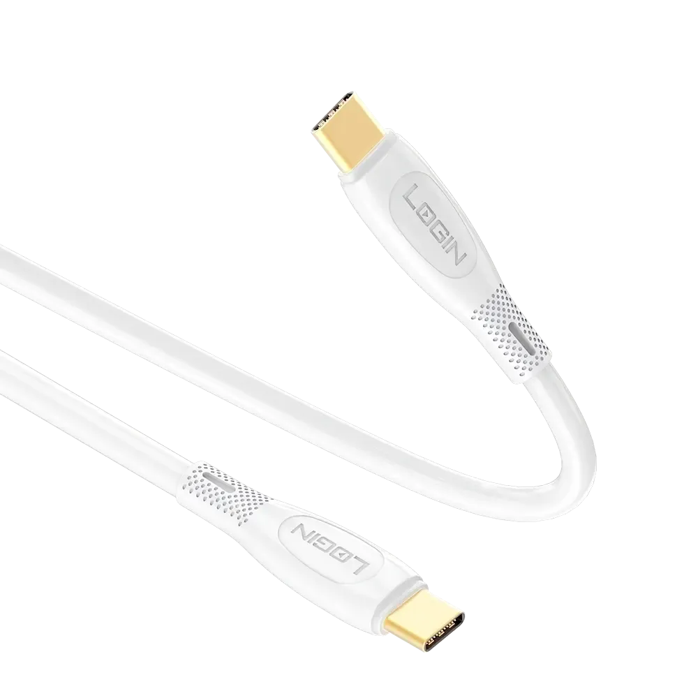 Login L-902 Silicone Type-C Cable with Flexible Build & Reinforced Connectors