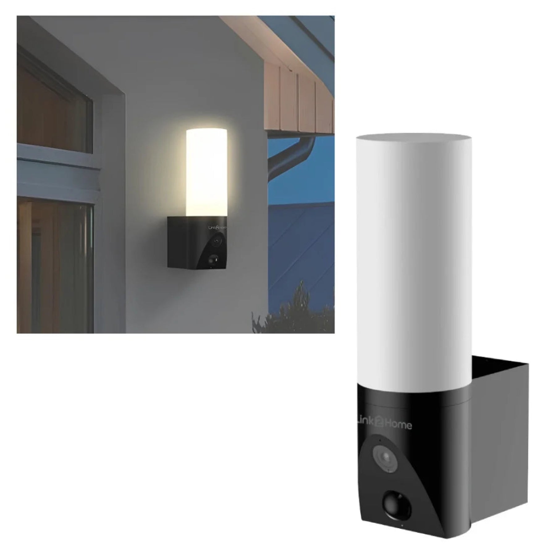 Link2Home Wired 1080p 3MP Smart Porchlight with Camera & Auto Tracking