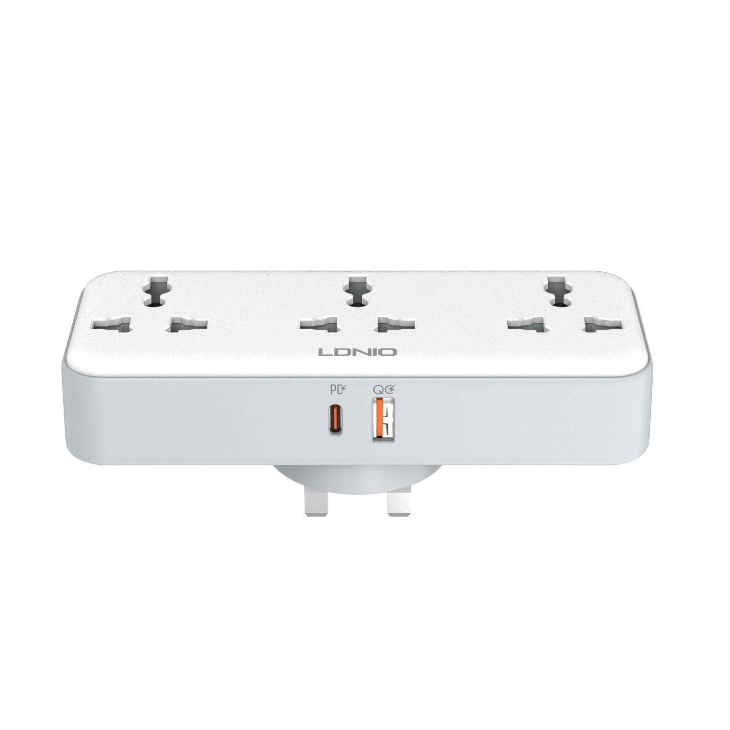 LDNIO SC3317 2500W Universal Power Strip (180° Plug)