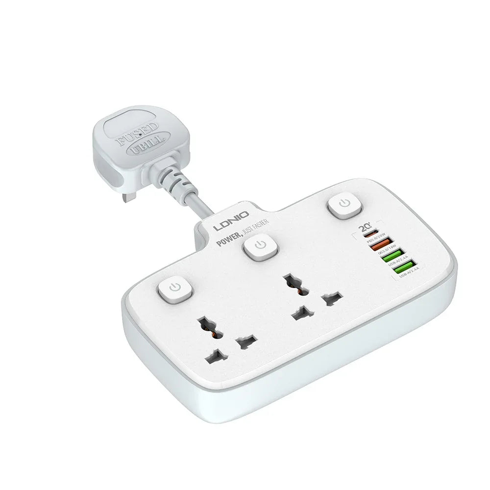 LDNIO Outlets Portable Electrical Extension Socket SC2413 | Best Price in Pakistan | dynsol.pk - dynsol