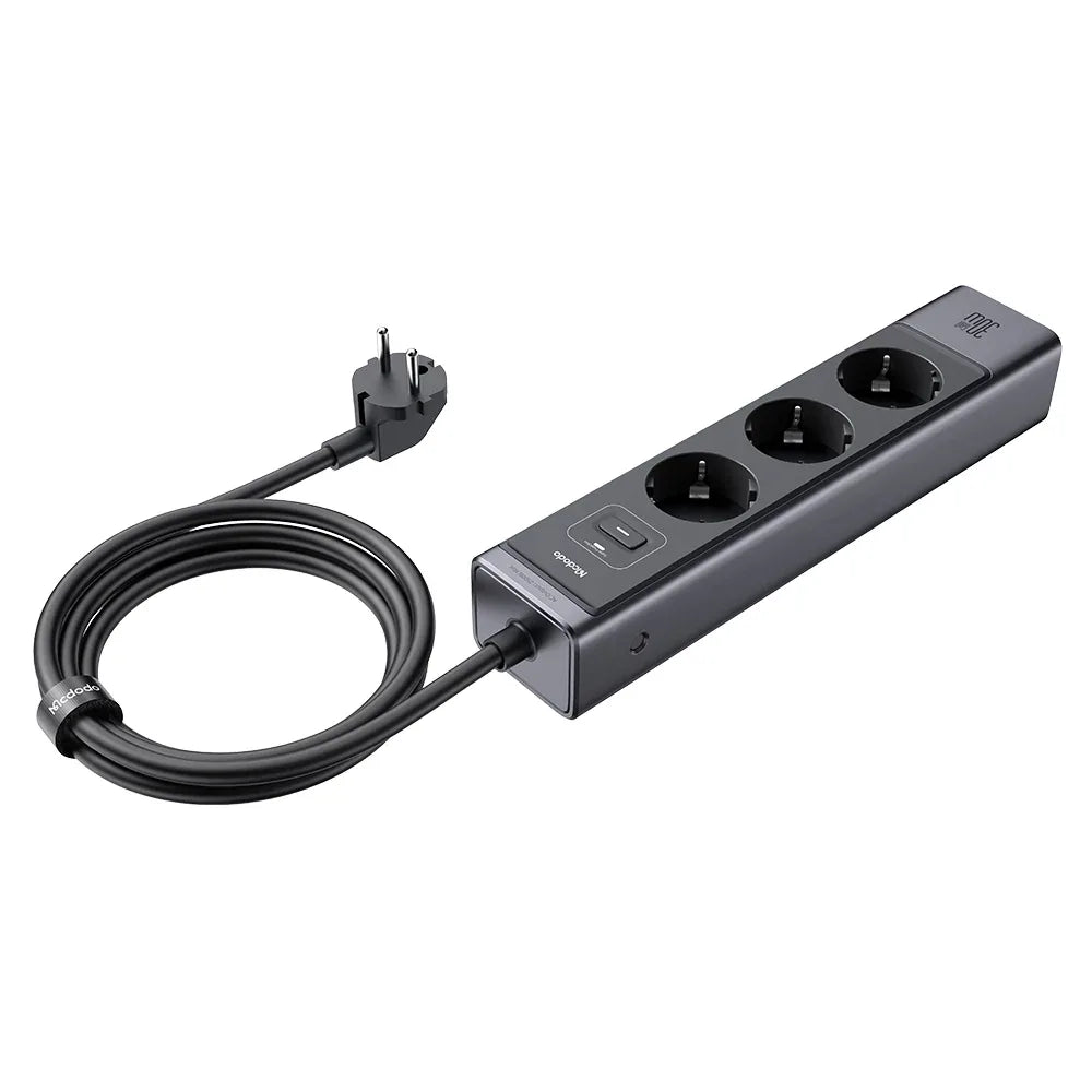 Mcdodo CH‑0620 6‑in‑1 30W GaN Surge Protection Power Strip (EU) – Price in Pakistan | dynsol.pk - dynsol