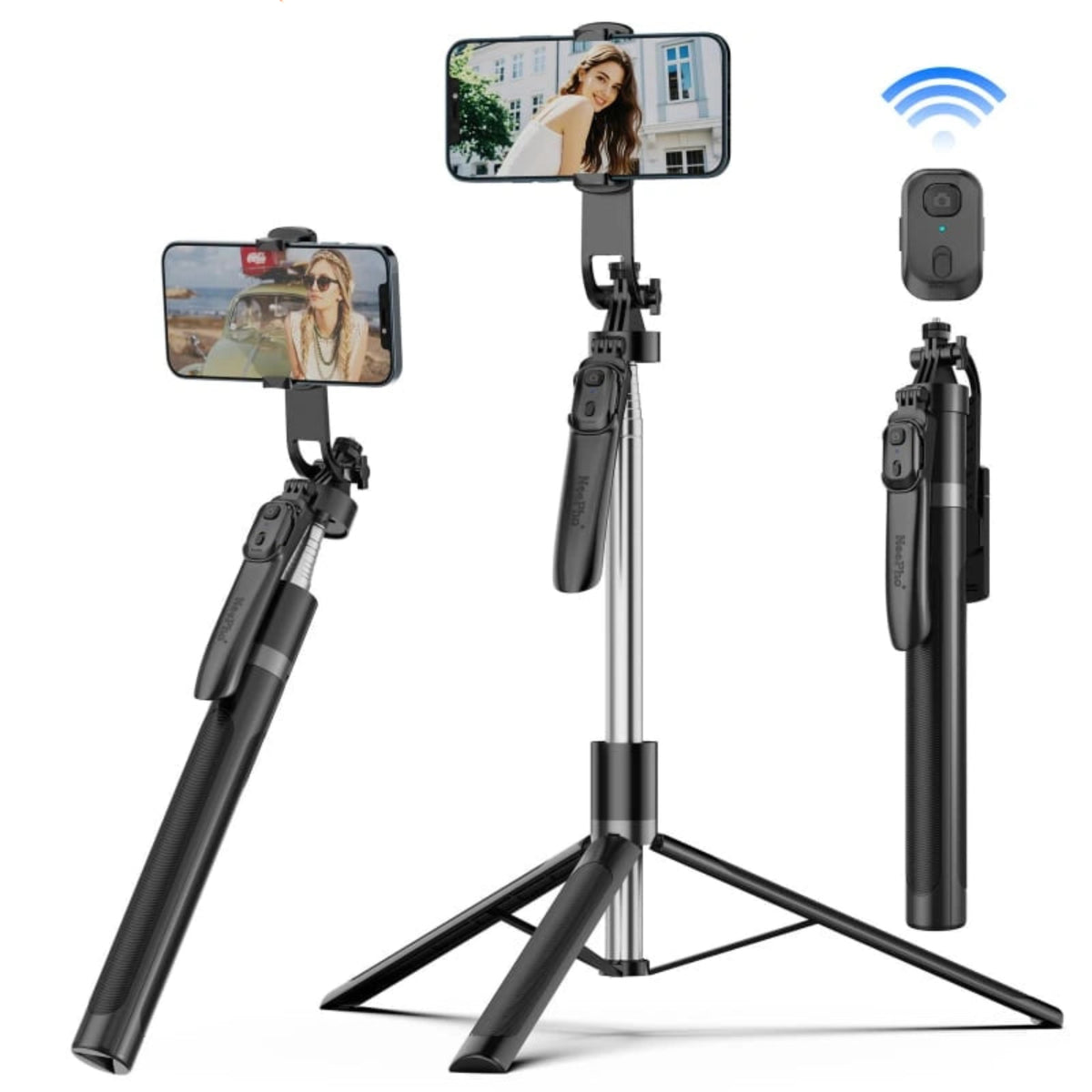 Neepho NP-Z12 Universal Selfie Stick & Tripod with Remote Control (Aluminum Alloy) Price in Pakistan | Dynsol.pk
