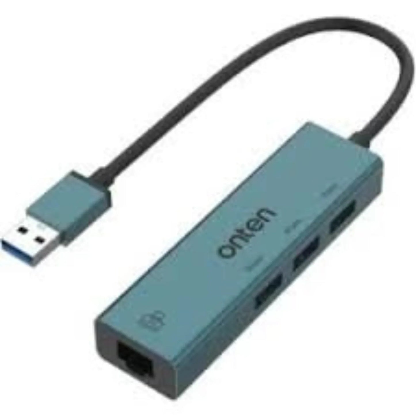 ONTEN-5220 4 in 1 USB 3.0 to RJ45 (1000M) + USB 3.0 ×3 Hub Best Price in Pakistan | Dynsol.pk - dynsol