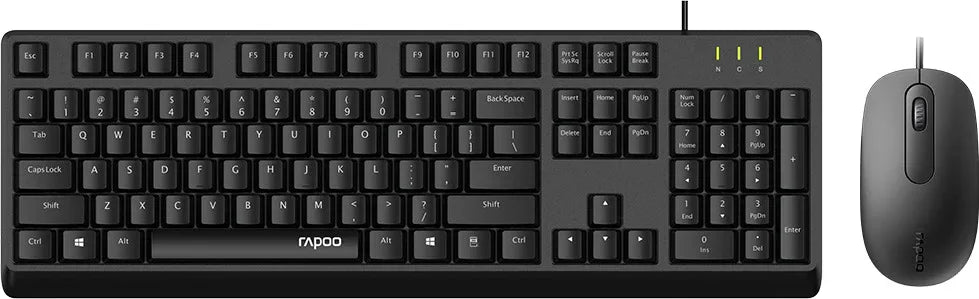 RAPOO X130 Pro Wired Mouse & Keyboard Combo US Black Price in Pakistan | dynsol.pk - dynsol