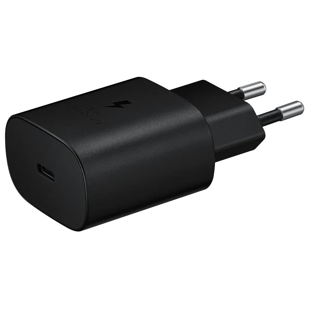 Samsung 25W Adapter Without Cable (Black, 2-Pin) Best Price in Pakistan | dynsol.pk - dynsol