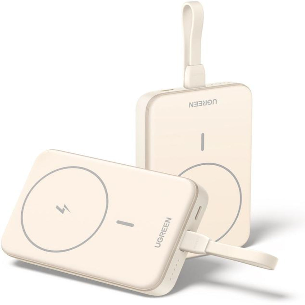 UGREEN PB760 10,000mAh Mini Magnetic Wireless 20W Power Bank with Built-in USB-C Cable — Best Price in Pakistan | Dynsol.pk