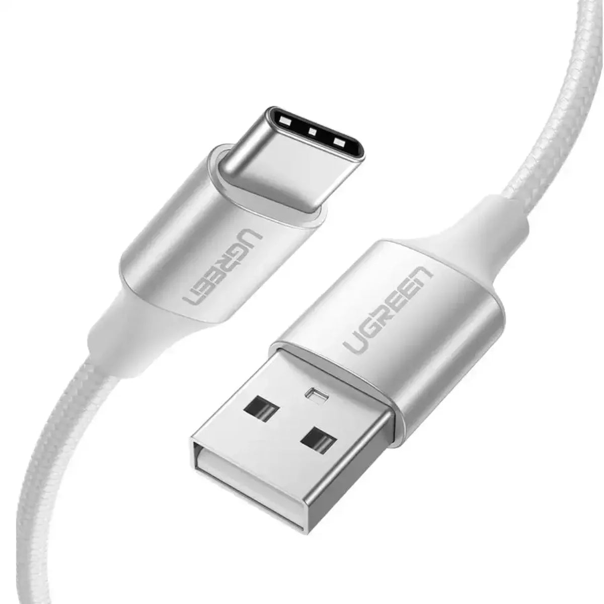 Ugreen 60133 USB‑A 2.0 to USB‑C Cable Nickel Plating Aluminum Braid 2M – Best Price in Pakistan | Dynsol.pk - dynsol