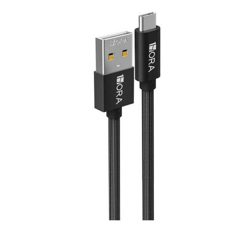 1Hora CAB249 V8 Series 2.4A High Density Braided Data Cable USB To Type C 1M