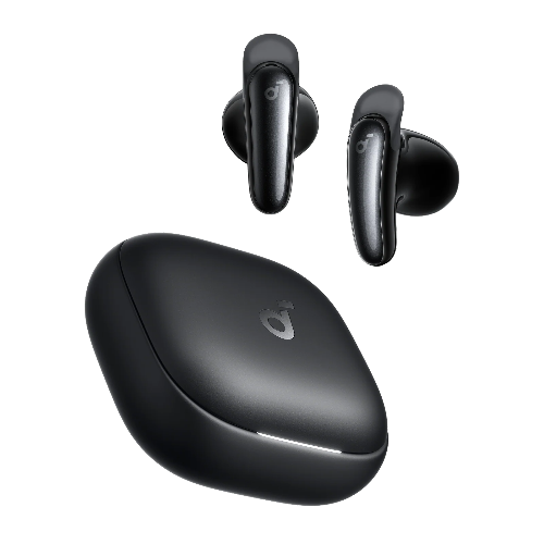 Anker Soundcore Liberty Buds semi in-ear wireless earbuds with active noise cancellation and Bluetooth connectivity for premium sound quality.