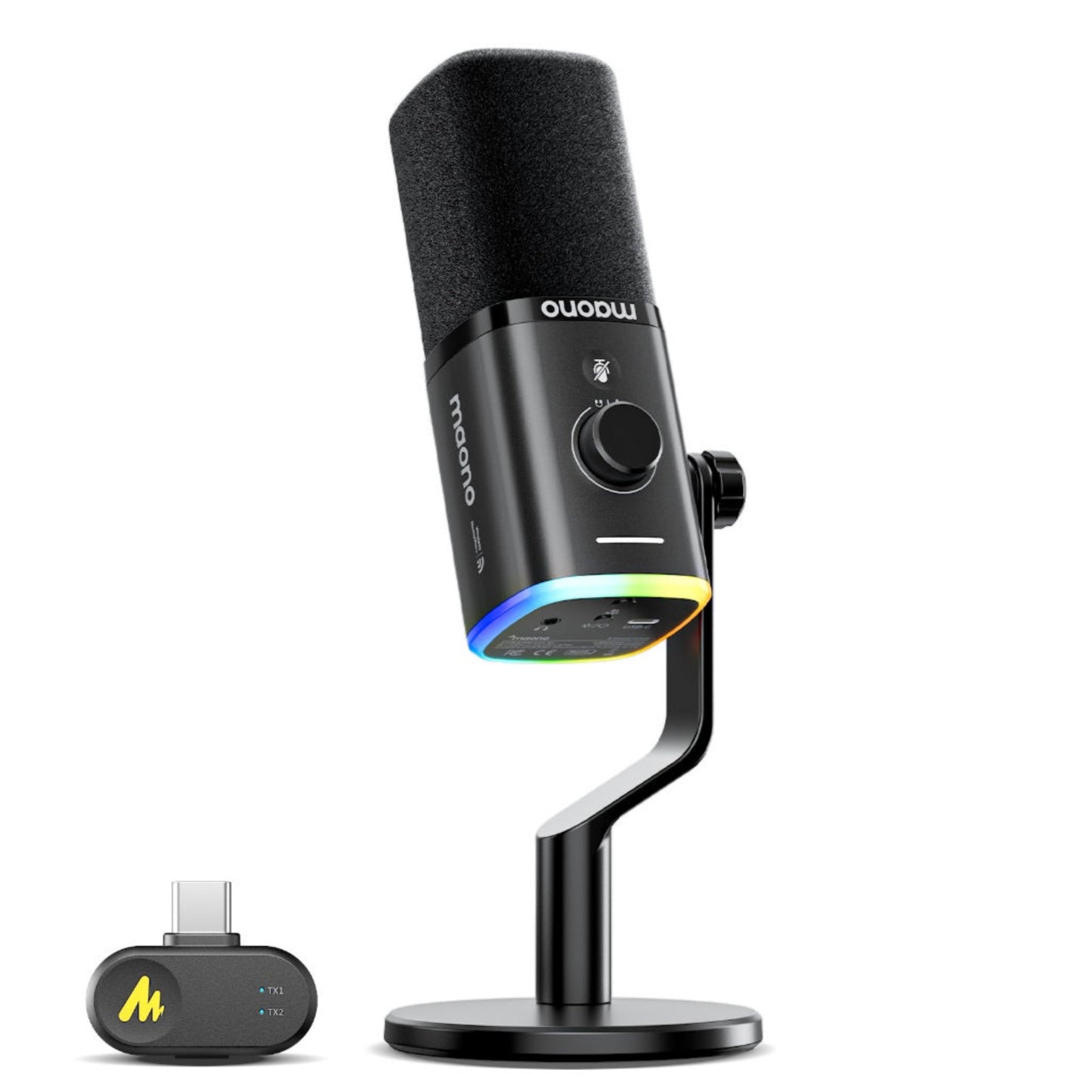 MAONO PD100W USB-C Microphone – Wireless & Wired with Noise Reduction Price in Pakistan