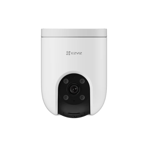 EZVIZ H8c Pro 2K Pan & Tilt Wi-Fi Camera with AI tracking, color night vision, and outdoor smart security features.
