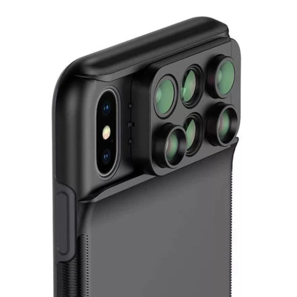 iPhone Xs Lens, 6‑in‑1 Dual Phone Camera Lens Kit Price in Pakistan | dynsol.pk