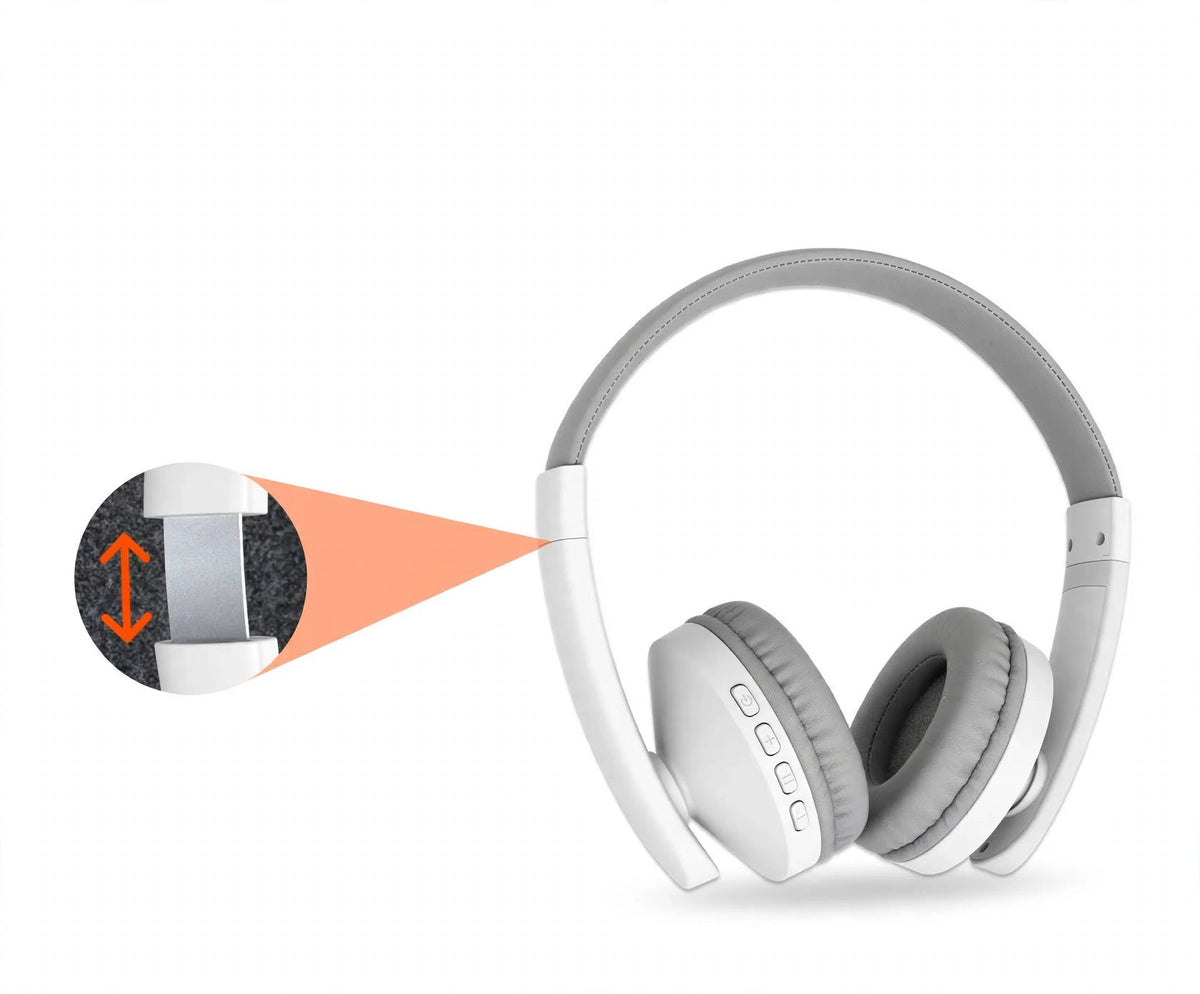 Meetion MT-BTH003 Bluetooth Office Headset with Dual-ear Fit, Wireless Calls & Boom Mic