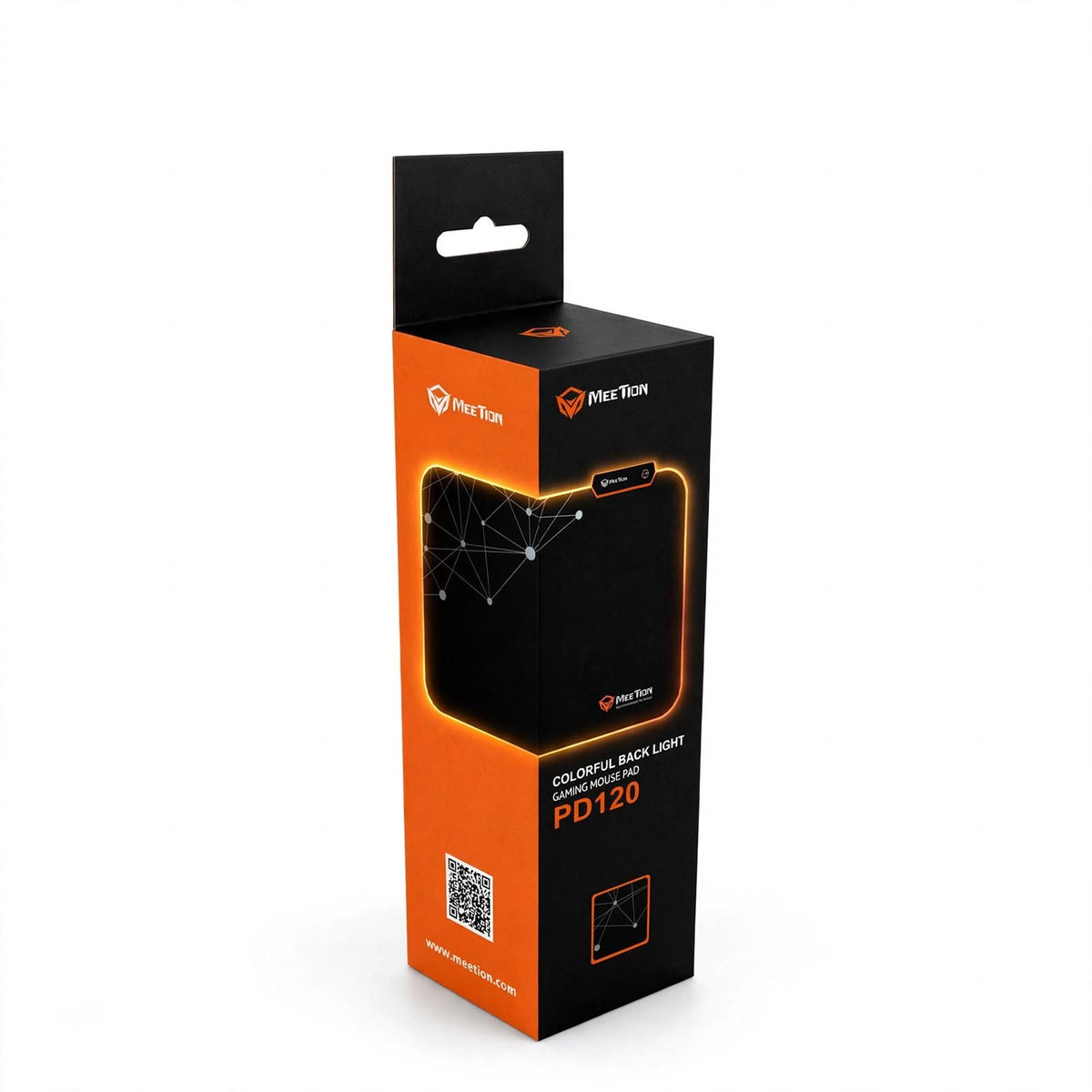 Meetion MT-PD120 RGB Gaming Mouse Pad with USB Backlight, Lighting Button & Detachable Cable