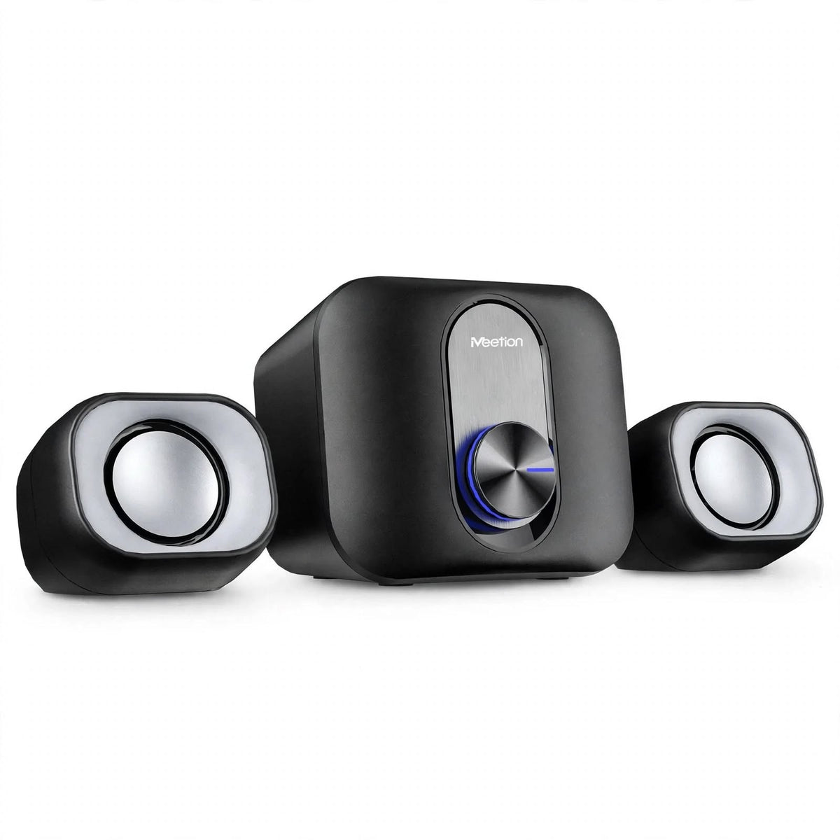 Meetion MT-SP2110 Bluetooth Desktop Speakers with Bluetooth, Wired Input & Volume Knob