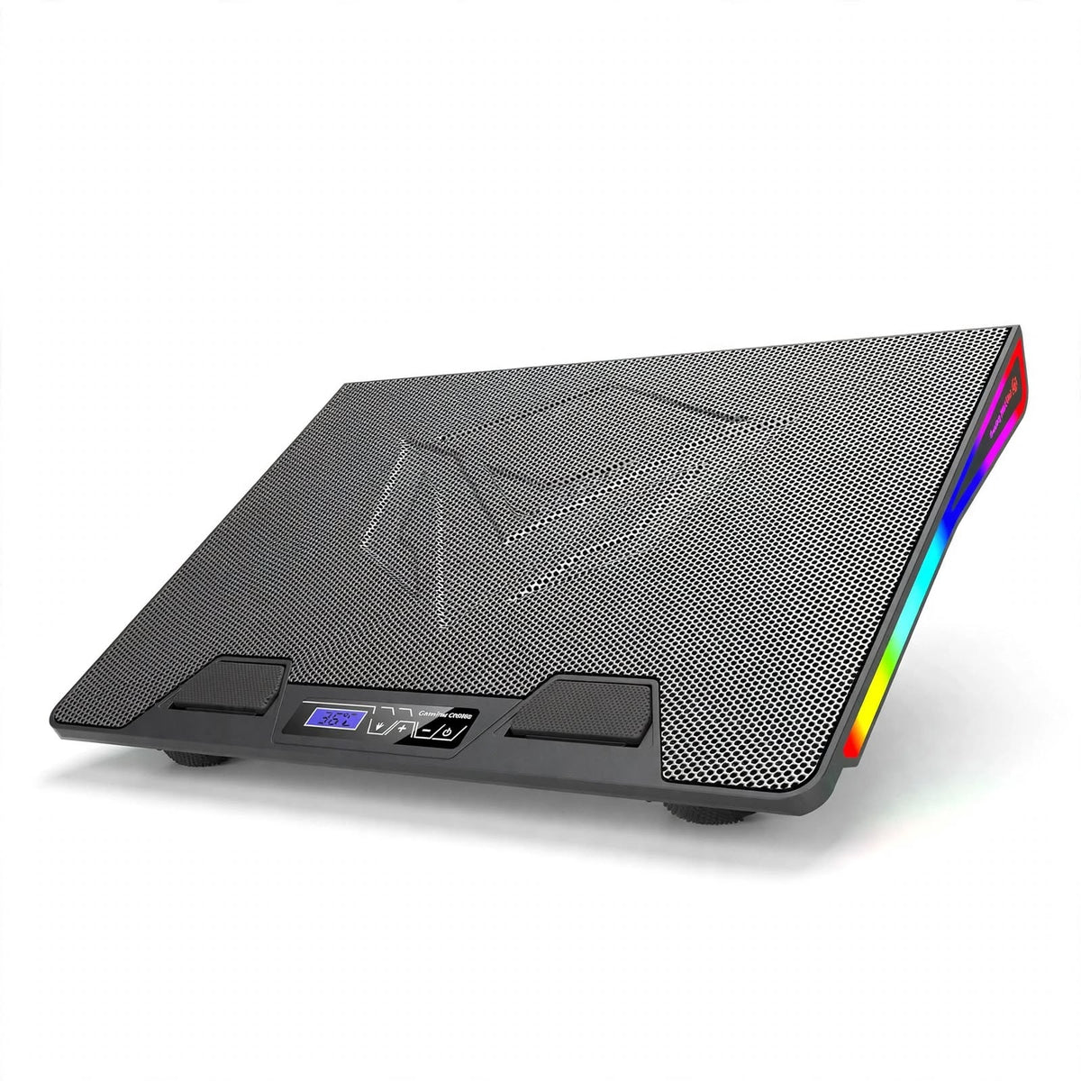 Meetion MT-CP5050 Laptop Cooling Pad with RGB Light, Adjustable Fan Speed & Raised Stand