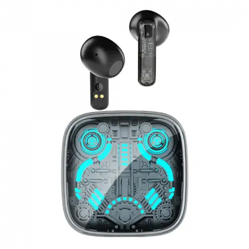 Infinix TWS XE30 Black wireless earbuds with charging case