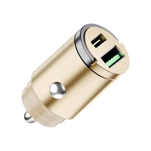 Login L-602 Vynox 30W Car Charger with PD to iOS Cable & Metallic Finish