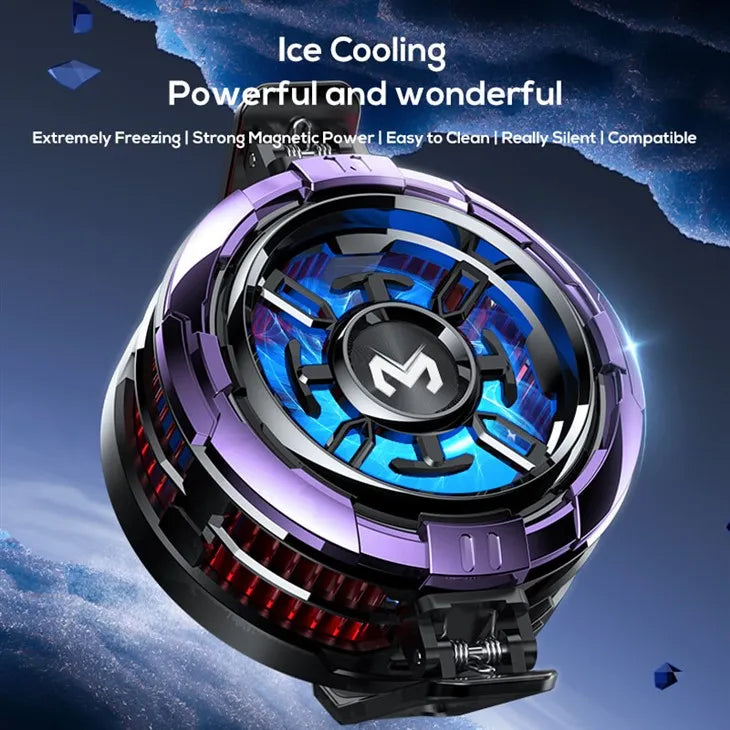 Memo CX08 Pro magnetic phone cooler 15W Type-C RGB gaming radiator with removable clips for smartphone heat control