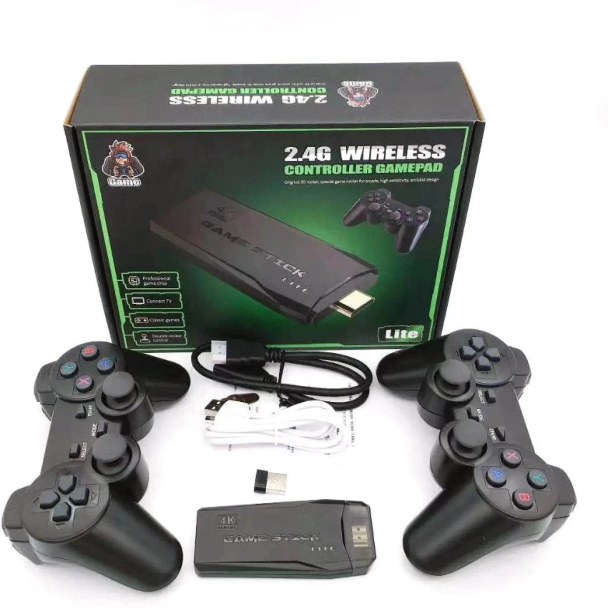 Rechargeable 2.4G Wireless USB NES & SNES Style Controller For PC, Mac, And Retro Gaming