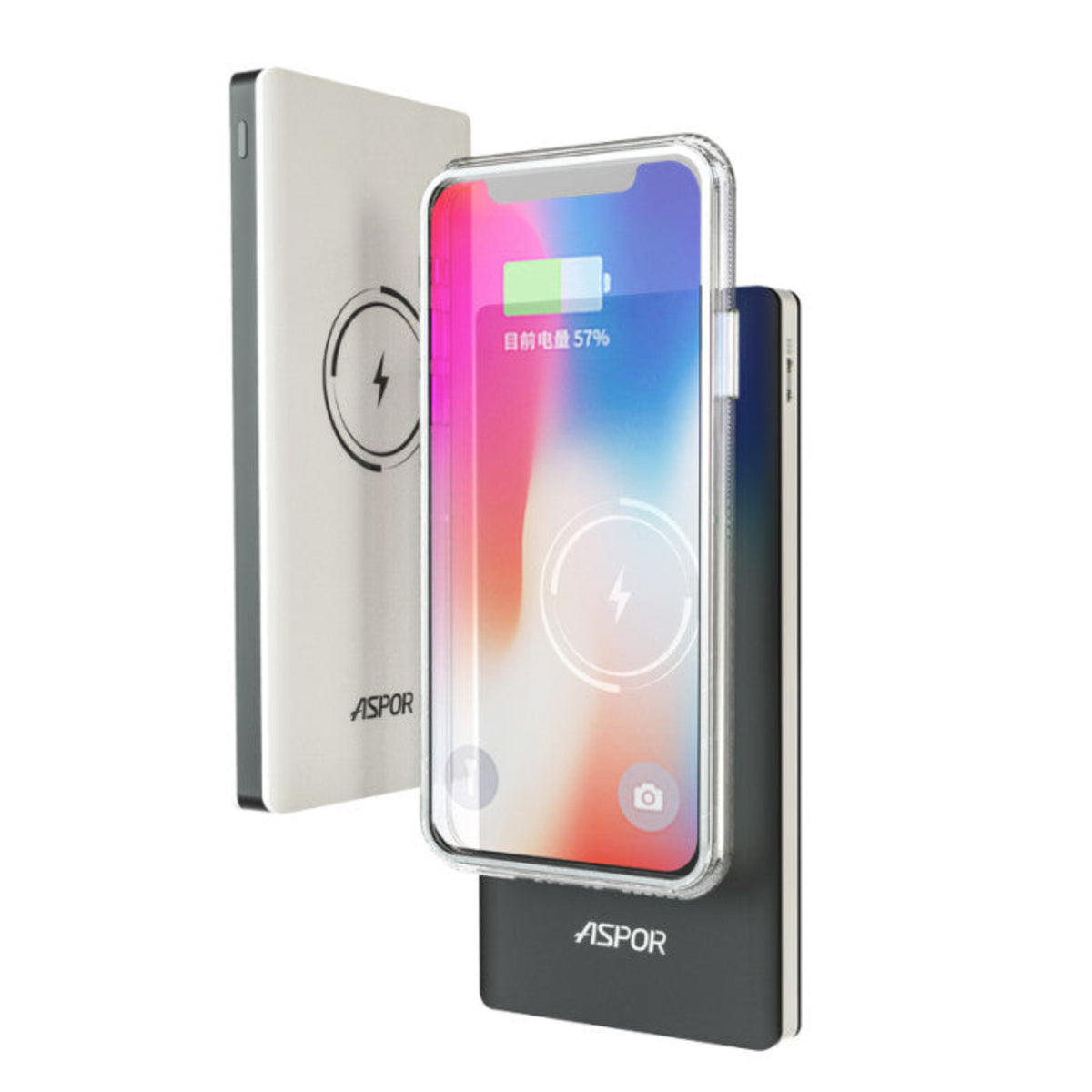 Aspor A341W Wireless Power Bank – 8,000mAh