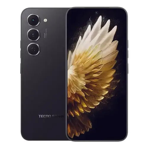 TECNO Spark 40 Pro Ink Black 8GB 256GB mobile phone front and rear view