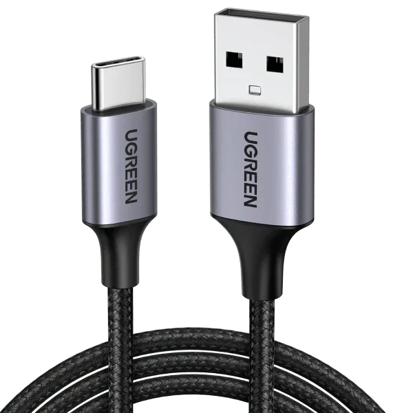 Ugreen 60128 USB A to C Quick Charging Cable Nylon Braided 2M | Best Price in Pakistan | dynsol.pk - dynsol