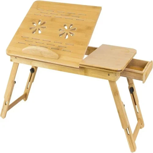 Suncool Bamboo Laptop Table for Bed, Sofa & Study