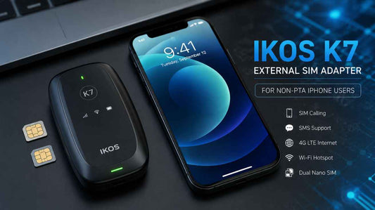 IKOS K7 external SIM adapter non-PTA iPhone users