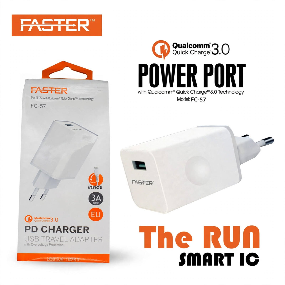 Faster FC57 Quick Charger Android – Android Device Support, Quick Charging Design