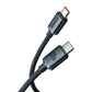 BASEUS Crystal Shine Series Fast Charging Data Cable Type-C to Type-C – 100W, 2M Black - dynsol