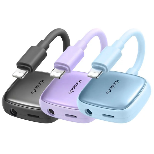 2 in 1 Lightning to 
Lightning and 
DC3.5 Audio 
Adapter 
(Charging+ Music 
Play +Call 
Function)