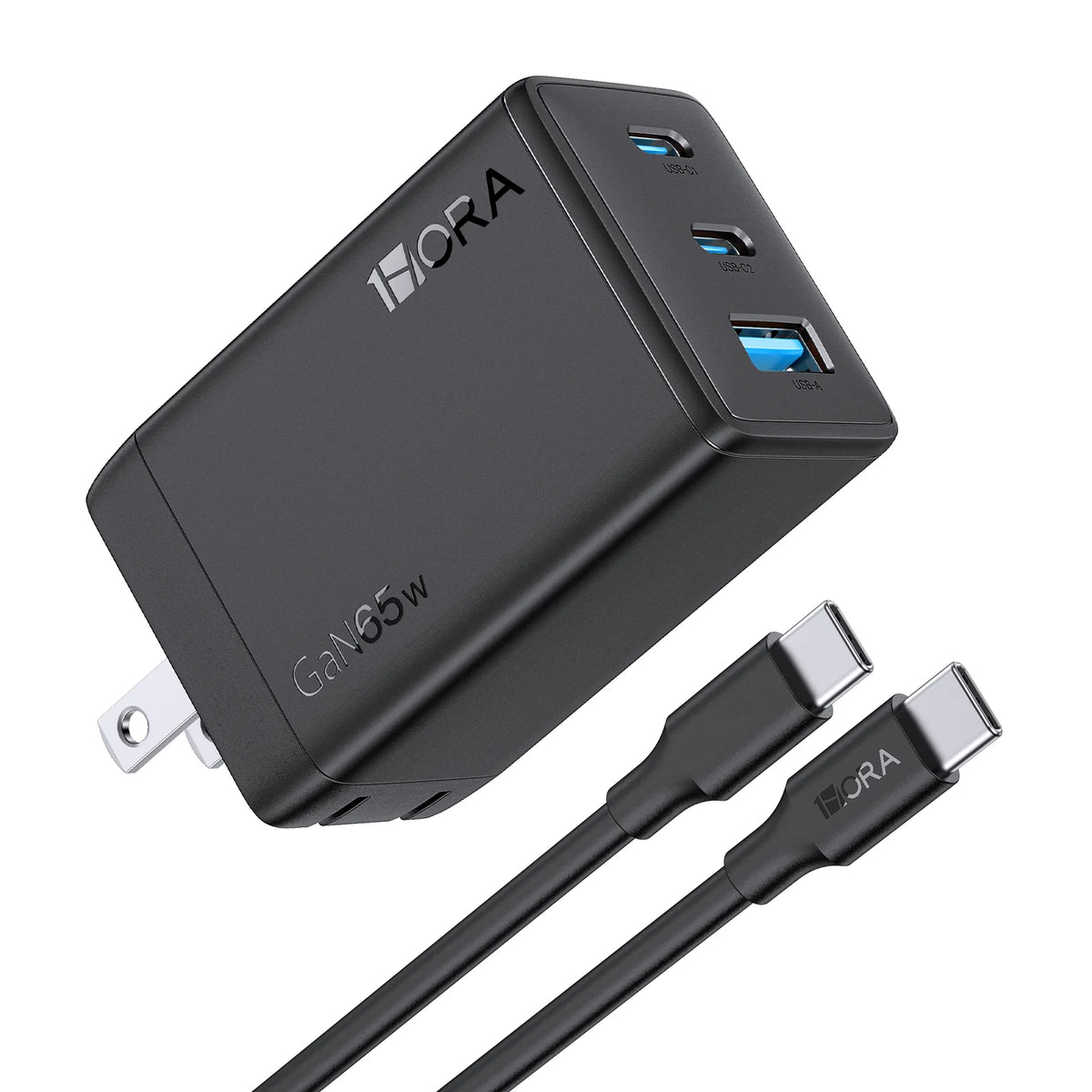 1Hour GAR322 65W GaN Charger With 3 Ports