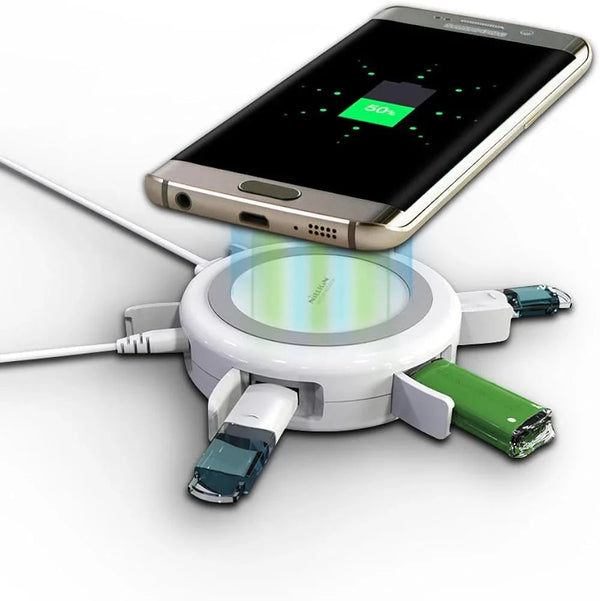 Nillkin Wireless charger Hermit Multifunctional QI Wireless USB 3.0 charger with 4 USB ports - dynsol
