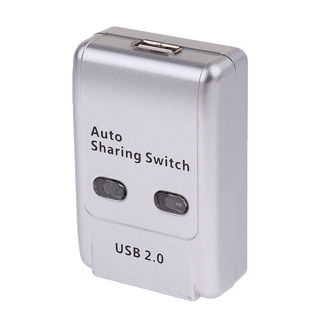 FJGEAR USB 2.0 Auto Sharing Switch 2 Port HUB Adapter Switcher